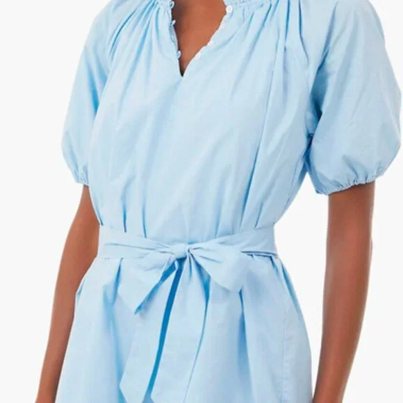 NWT Tuckernuck Hyacinth House Light Blue Mini Gwyn Dress, Size XXL - Picture 2 of 3